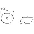 Раковина накладная Ceramica Nova Element CN6016 белая глянцевая