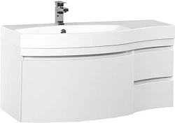 Тумба с раковиной Aquanet Опера 115 L 212991 белая