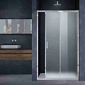 Душевая дверь в нишу Vincea Alpha 110см VDS-3AL110MT профиль хром, стекло текстурное