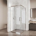 Душевой уголок GuteWetter KÜBELE 90х90см DE019SC профиль хром матовый, стекло прозрачное