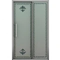 Душевая дверь в нишу Cezares 110см RETRO-BF-1-110-PP-Cr профиль хром, стекло матовое с узором