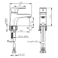 Смеситель для раковины Bravat Alfa F1120178CP хром