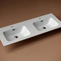 Раковина двойная встраиваемая Ceramica Nova Element 120см CN7004 белый