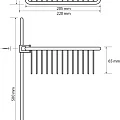 Полка Bemeta Cytro 146208232 2-ярусная, хром