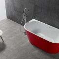 Акриловая ванна ABBER 170x80 AB9216-1.7R красная глянцевая