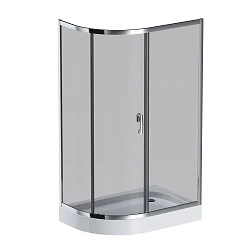 Душевой уголок AM.PM Like 120x80см W83G-302U120CG профиль хром, стекло тонированное