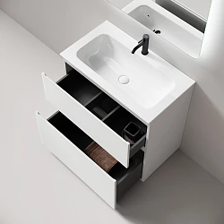 Тумба с раковиной Sancos Folk Floor 80 напольная, Bianco