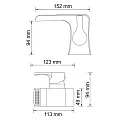 Смеситель для раковины Wasserkraft Berkel 4869 хром