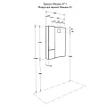 Зеркало Aquaton Мишель 57 1A253902MIX40 с подсветкой, серебро