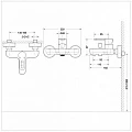 Смеситель для ванны с душем Bravat Stream-D F637163C-01 хром