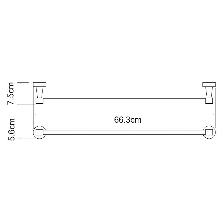 Полотенцедержатель Wasserkraft Isen K-4030 хром