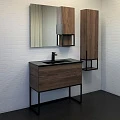 Шкаф-пенал Comforty Равенна Лофт 35см 00-00006913CF дуб темно коричневый