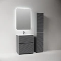 Тумба под раковину Sancos Folk Floor 70 FL70FGS напольная, Grey soft