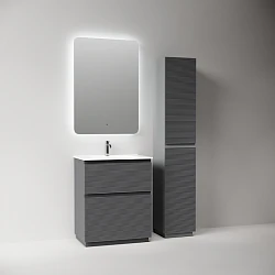 Тумба под раковину Sancos Folk Floor 70 FL70FGS напольная, Grey soft