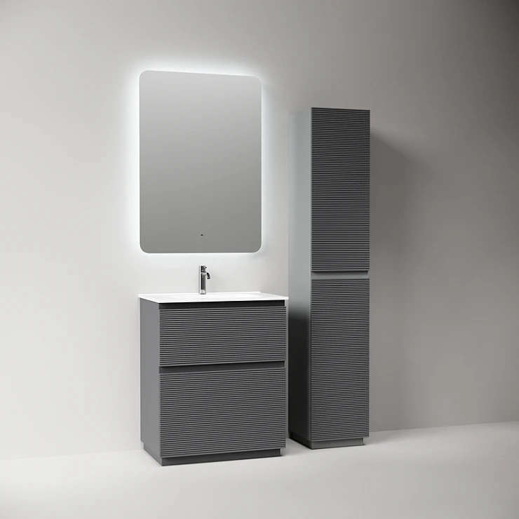 Тумба под раковину Sancos Folk Floor 70 FL70FGS напольная, Grey soft