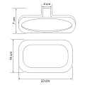 Полотенцедержатель Wasserkraft Kammel K-8360W белый матовый