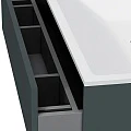 Тумба с раковиной AM.PM Inspire 2.0 80 графит матовый