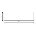 Экран AM.PM Gem 150x70 W90A-150-070W-P белый