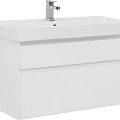 Тумба с раковиной Aquanet Nova Lite 100 245252 белая