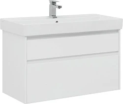 Тумба с раковиной Aquanet Nova Lite 100 245252 белая