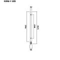 Полотенцесушитель электрический Приоритет MINI 1 120x3,2 черный RAL9005