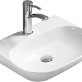 Раковина подвесная SantiLine SL-2005 белая гялнец