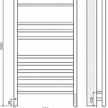 Полотенцесушитель электрический Terminus Ватикан П12 500х1000 черный
