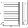 Полотенцесушитель электрический Terminus Сицилия П9 500х700