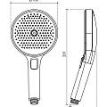 Душевая лейка Sancos Nok round SC6001CH-W хром / белый