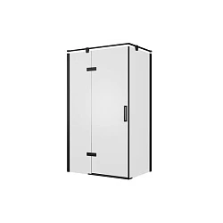 Душевой уголок Bravat Blackline 80x120см BS120.3112AB профиль черный, стекло прозрачное