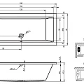 Акриловая ванна Riho Lusso 180x80 B036001005 белая глянцевая
