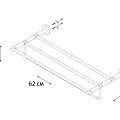 Полка Fixsen Modern FX-51515 для полотенец, сатин