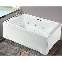Акриловая ванна Orans OLS-BT65105 L 120x180см 65105L0 с гидромассажем, белая глянцевая
