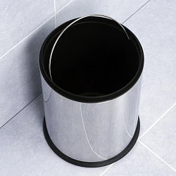 Ведро для мусора Wasserkraft K-625 8L хром