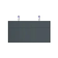 Тумба под раковину AM.PM Inspire 2.0 120 M50AFHX1203GM графит матовый