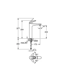 Смеситель для раковины Grohe Eurostyle New 23570LS3 белый