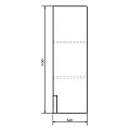 Шкаф-пенал Comforty Бонн 35см 00-00001952 дуб дымчатый