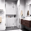 Душевая дверь в нишу Wasserkraft Aller 120см 10H05R профиль хром, стекло прозрачное