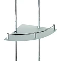 Полка Bemeta Omega 104202152 тройная, угловая, хром