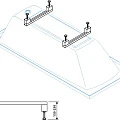 Универсальный комплект ног для прямоугольных акриловых ванн Cezares LEG-KIT-150