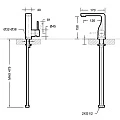 Смеситель для раковины Bravat Arc F16061C-2-ENG хром