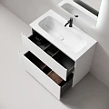 Тумба с раковиной Sancos Folk Floor 90 напольная, Bianco
