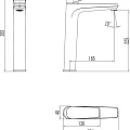Смеситель для раковины Lemark Bronx LM3709GM графит