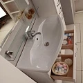 Тумба с раковиной Aquaton Ария М 80 белая