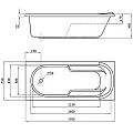 Акриловая ванна BERGES LUMBO 170x75 050003 белая глянцевая