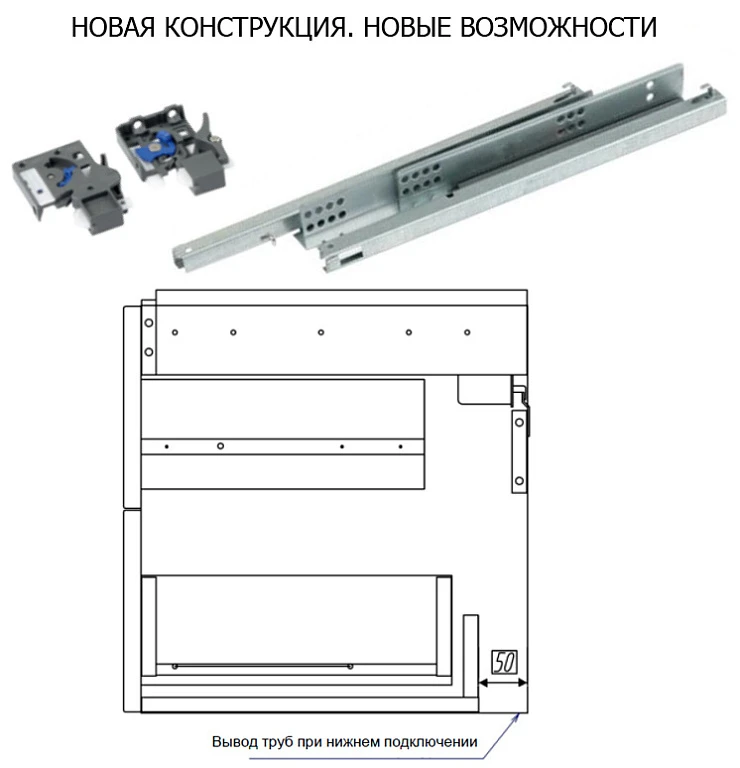 Тумба под раковину Aquaton Америна 60 1A135401AM430 темно-коричневая