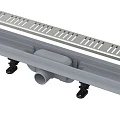 Душевой лоток AlcaPlast APZ10-Simple 650M с решеткой и опорами, хром