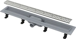 Душевой лоток AlcaPlast APZ10-Simple 650M с решеткой и опорами, хром