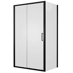 Душевой уголок Bravat Blackline 120x80см BS120.3101B профиль черный, стекло прозрачное
