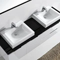 Тумба с раковиной Orans BC-6023-1800 180 602318БЗ черный / белый